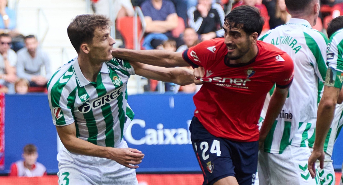 El Betis de Manuel Pellegrini logra un sufrido triunfo ante el Osasuna en la liga española