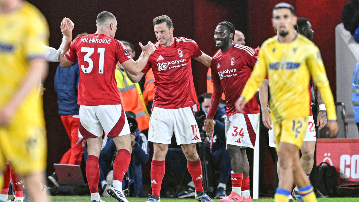 Nottingham Forest se recupera en Premier League y extiende el mal momento de Crystal Palace