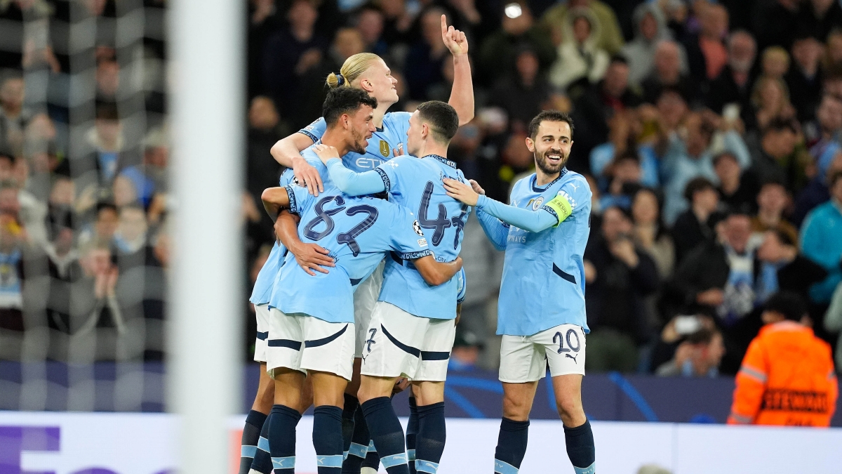 Con doblete de Halaand: Manchester City goleó en la Champions League