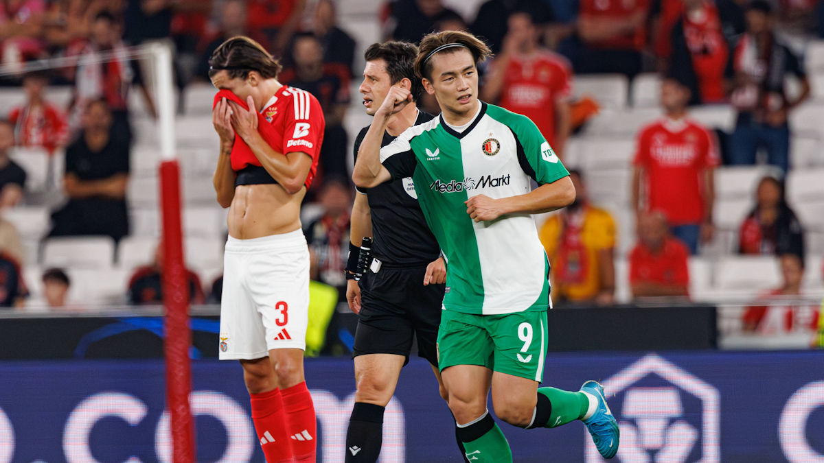 Champions League: Feyenoord agarra impulso con goleada sobre Benfica