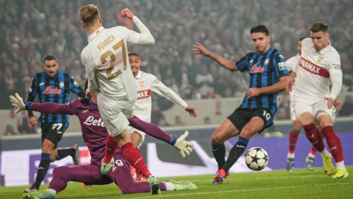 Atalanta sorprendió a Stuttgart y le fue a ganar a Alemana por Champions League