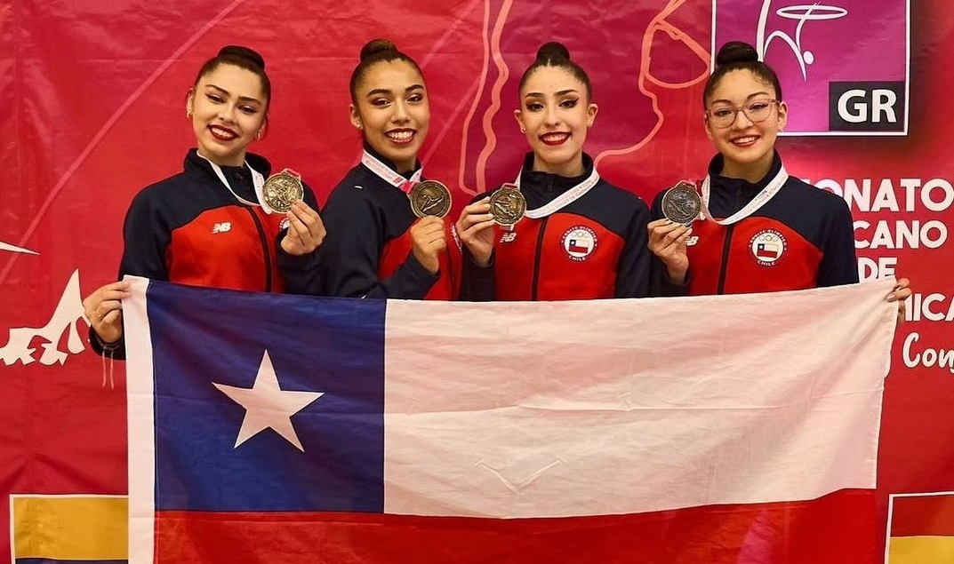 Llovieron las medallas para Chile en el Sudamericano de Gimnasia Rítmica