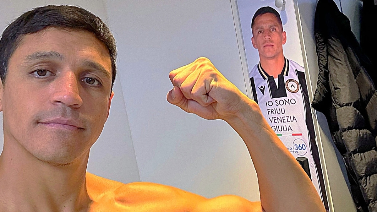 Alexis Sánchez sorprendió apareciendo en el entrenamiento del Udinese y ya se especula con su regreso