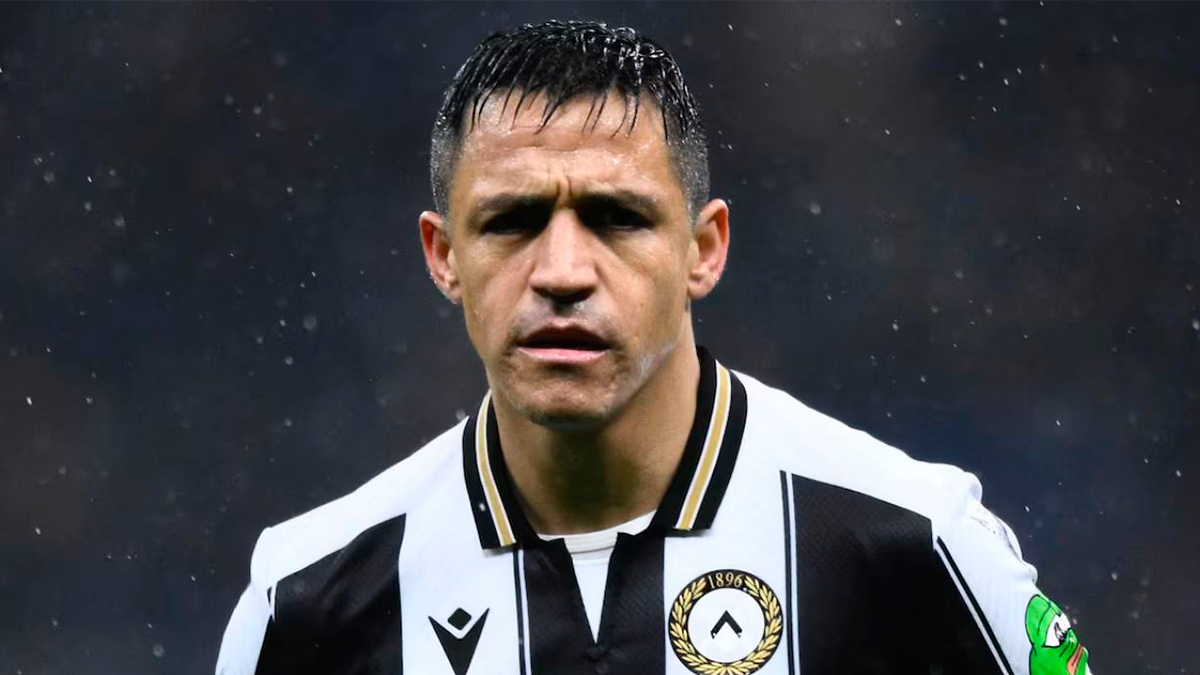 Alexis Sánchez volvió a jugar tras un largo tiempo por Serie A en amargo empate de Udinese