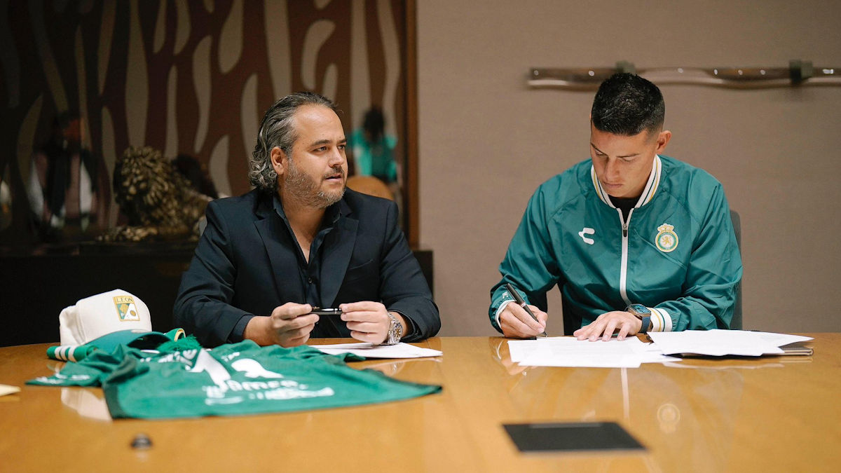 Club León rompe el mercado de pases al oficializar la contratación de James Rodríguez