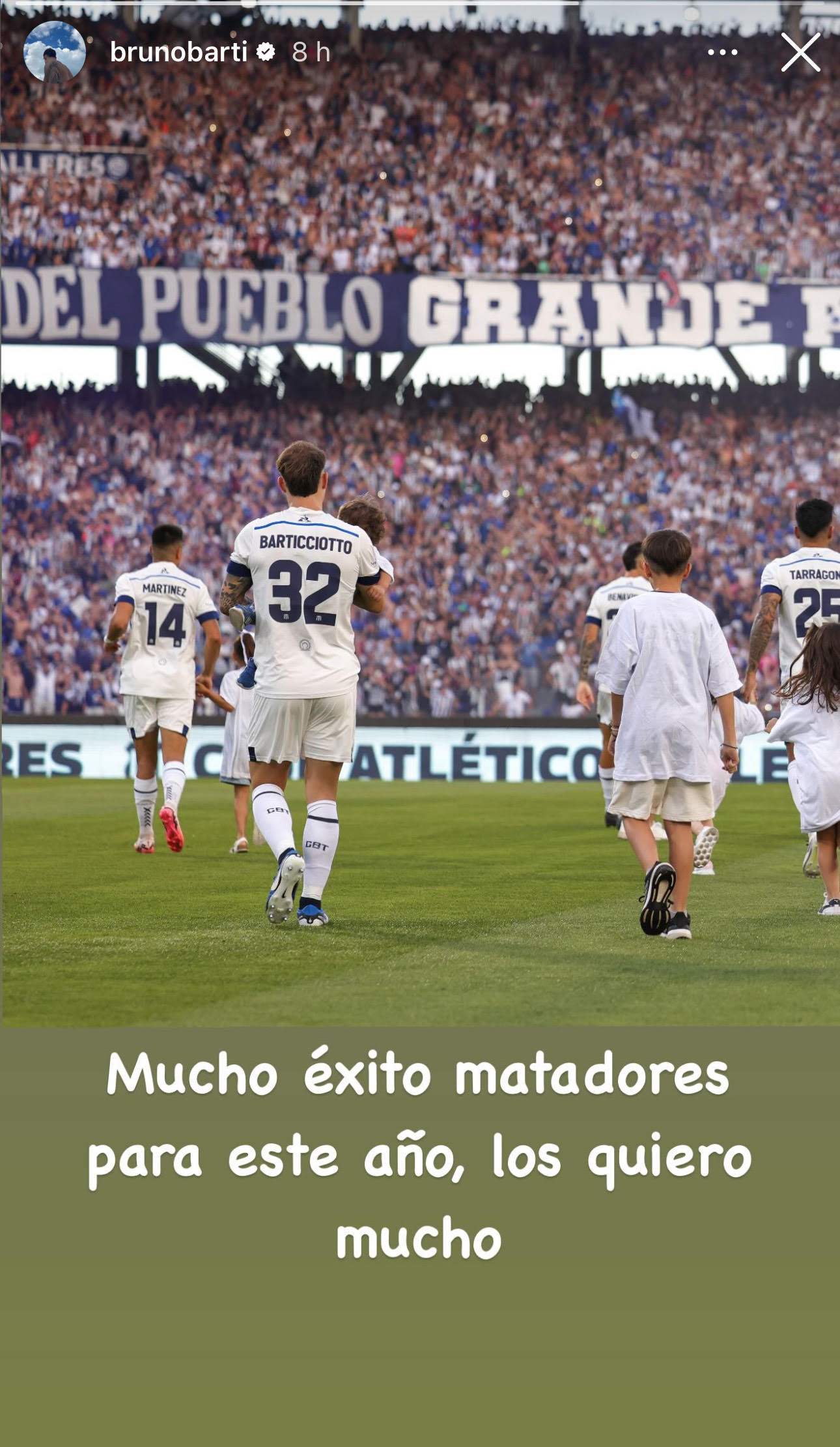 El mensaje de despedida de Bruno Barticciotto para Talleres de Córdoba