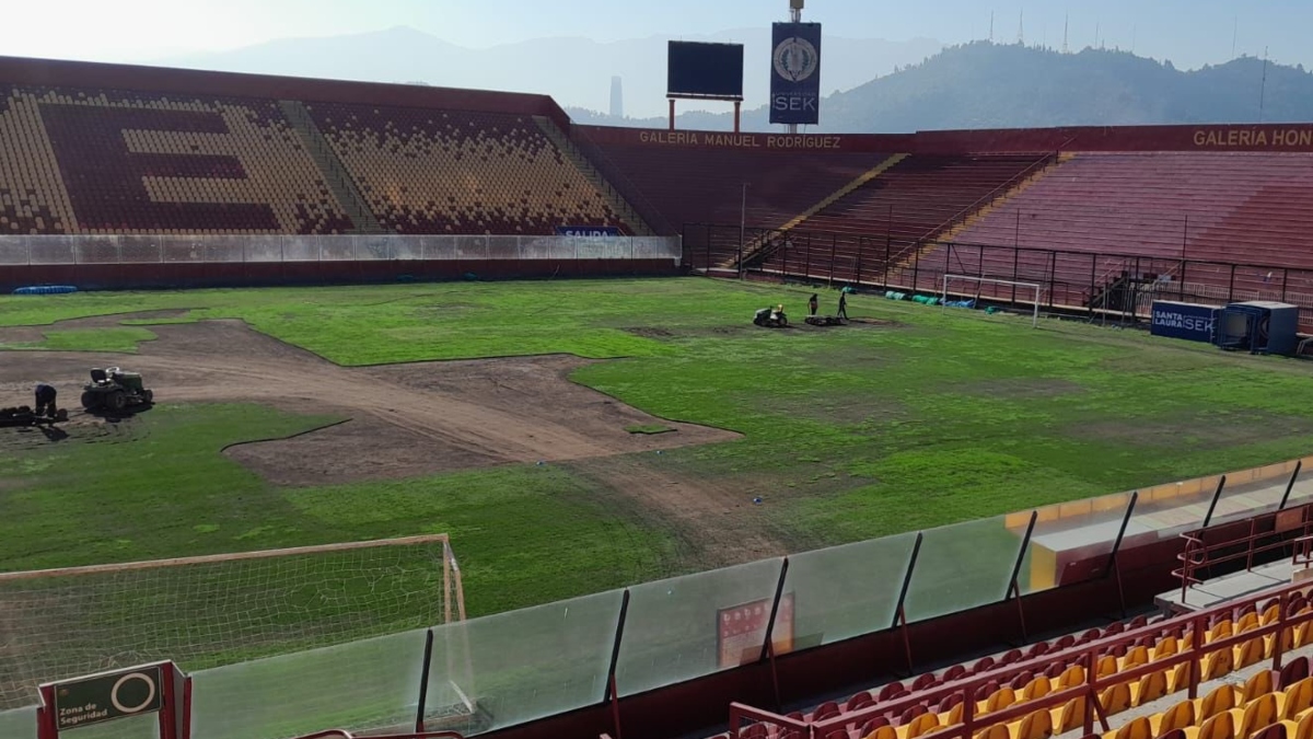 ¡GRAVÍSIMO! Denuncian que hubo “daño intencional” a la cancha del Santa Laura