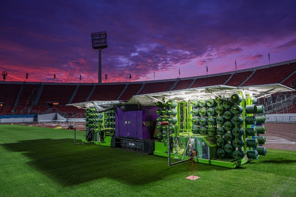 Comenzó la instalación de pasto híbrido en el Nacional: Con la misma tecnología de estadios de Barcelona y Liverpool