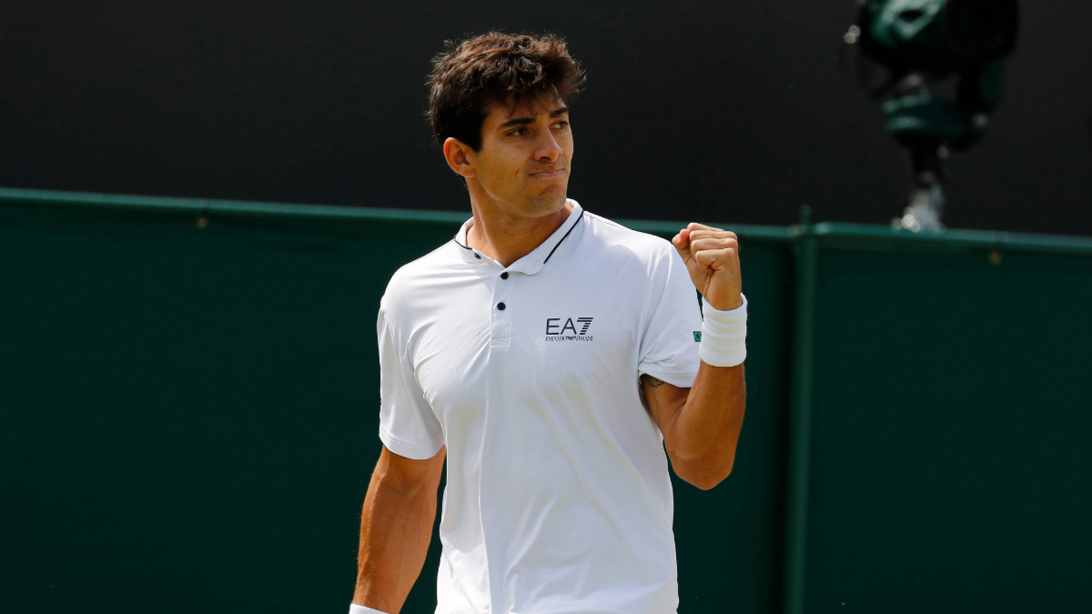 Entró a última hora y ya está en segunda ronda: Cristian Garin volvió a sonreír en Wimbledon