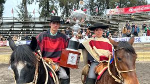 Vicente Rojas y Bernardo Salas ganaron el Campeonato Nacional Escolar de Rodeo 2025