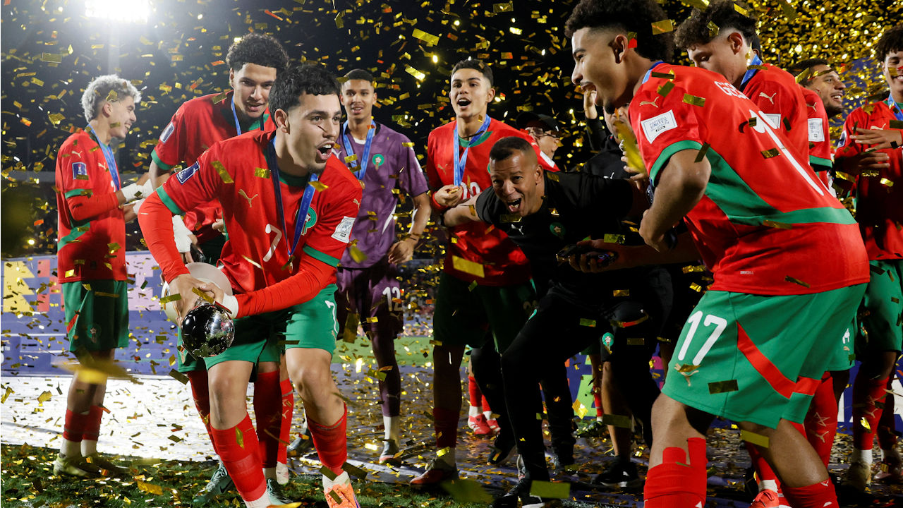 Argentina perdió otra final ante una camiseta roja y Marruecos se proclamó campeón del Mundial sub 20