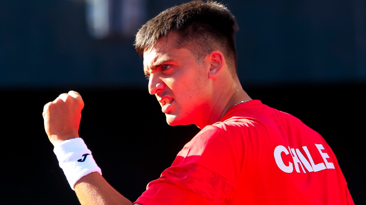 Tomás Barrios estuvo a la altura del estreno chileno en Copa Davis y superó a Lajovic