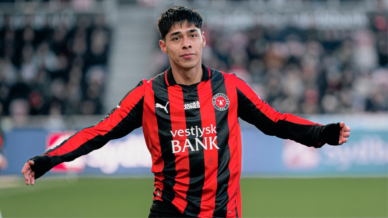 Darío Osorio puso fin a su sequía en Dinamarca: anotó un golazo en empate del Midtjylland