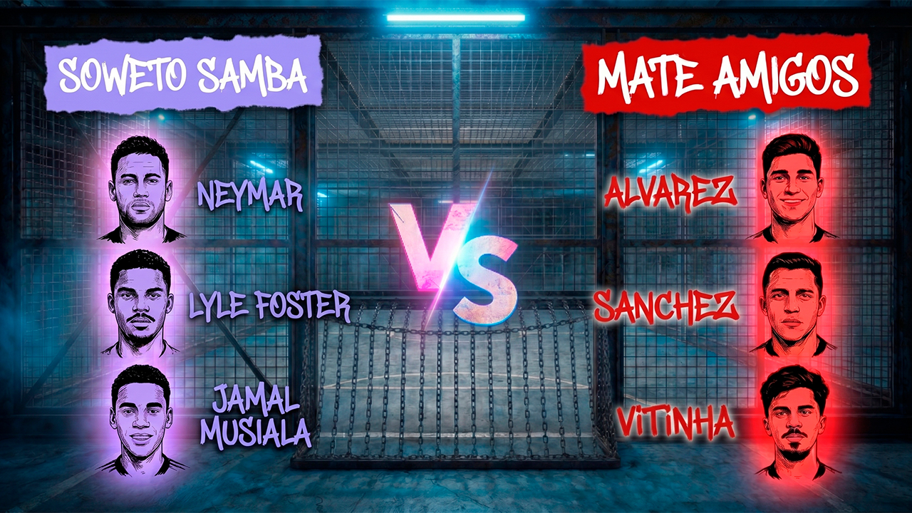 ¡Fuego en la jaula! El equipo de Alexis Sánchez y Julián Álvarez desafía la magia de Neymar en The Cage 2026