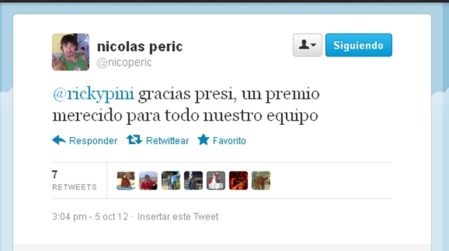 Presidente de Rangers felicitó a Nicolás Péric por su "convocatoria" a la selección