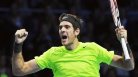Del Potro entra en semifinales del Masters de Londres al batir a Federer