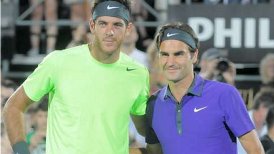 Juan Martín del Potro superó a Roger Federer en exhibición jugada en Argentina