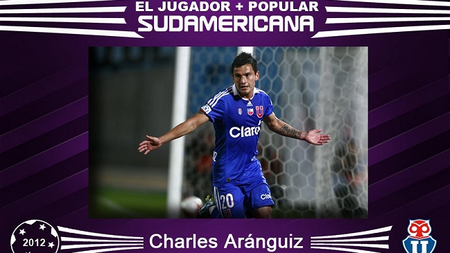 Charles Aránguiz fue elegido el jugador más popular de la Copa Sudamericana 2012