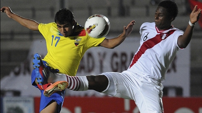 Ecuador venció a Perú y escaló hasta el primer lugar del grupo B del Sub20