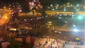 Incidentes en Plaza Italia tras celebración por triunfo de la Selección Chilena
