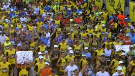 Julius Keter se adjudicó el Maratón de Santiago alcanzando un nuevo record