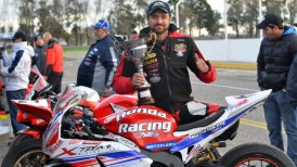 Vicente Leguina finalizó segundo en Superbike de Argentina