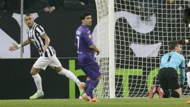 Arturo Vidal brilló en empate de Juventus con Fiorentina por la Europa League