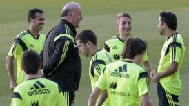 Del Bosque ve un "compromiso total" en el plantel de España