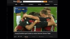Sitio web para adultos pide "no subir el partido entre Brasil y Alemania"