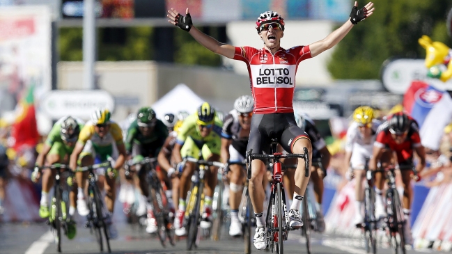El local Tony Gallopin sorprendió al ganar su primera etapa en el Tour de Francia