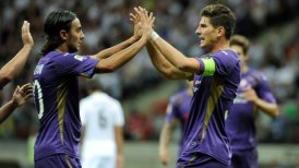 David Pizarro tuvo buena actuación en victoria de Fiorentina sobre Real Madrid