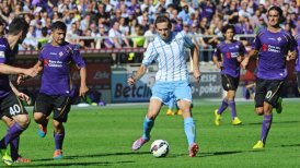 Matías Fernández y David Pizarro sufrieron en cancha derrota de Fiorentina ante Lazio