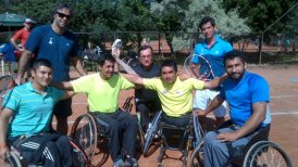 Fernando González dirigió práctica del equipo chileno de tenis en silla de ruedas