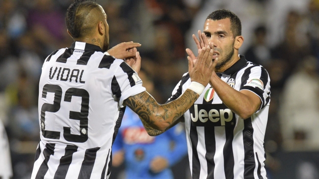 Juventus de Arturo Vidal busca el título de la Supercopa frente a Napoli