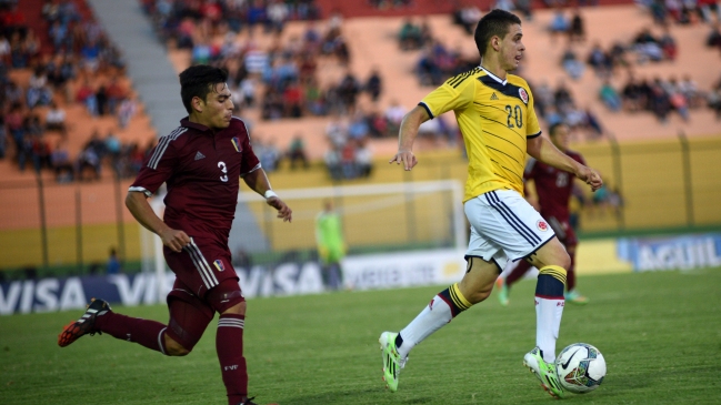 Colombia derrotó a Venezuela y complicó opciones de Chile en el Sub 20
