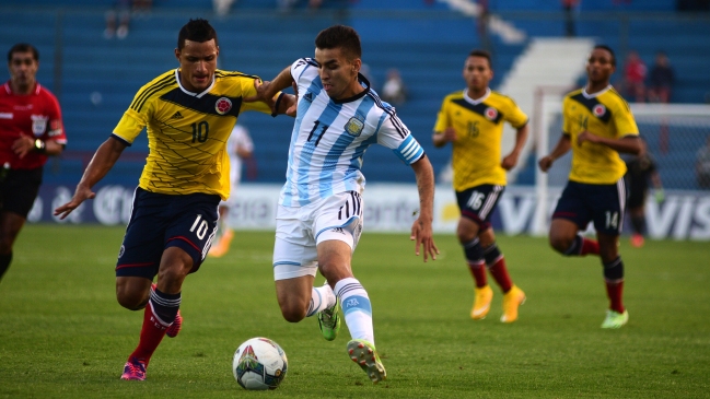 Argentina sufrió más de la cuenta para igualar con Colombia en el Sudamericano sub 20