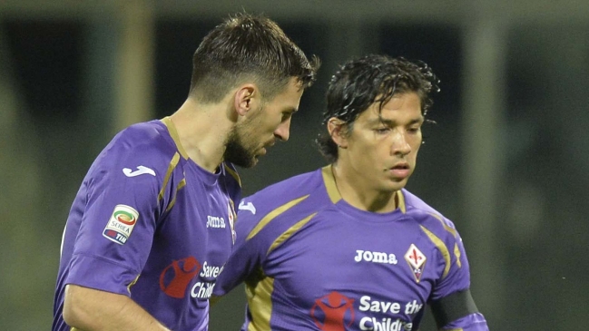 Matías Fernández marcó presencia en empate de Fiorentina por la liga italiana