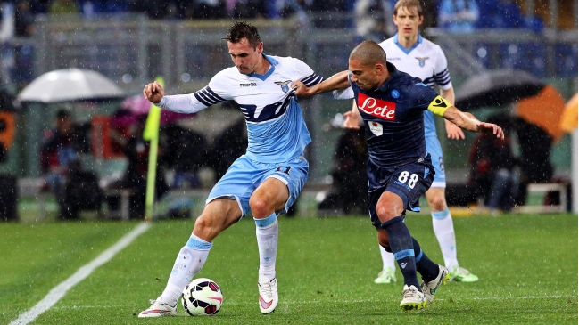 Napoli rescató un empate en la ida ante Lazio por semifinales de la Copa Italia