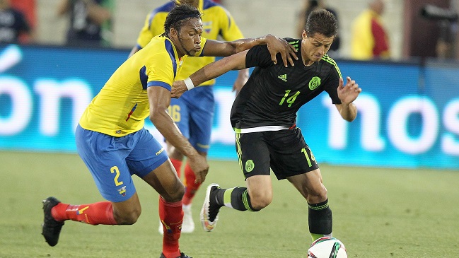 México venció estrechamente a Ecuador en duelo entre rivales de Chile en Copa América