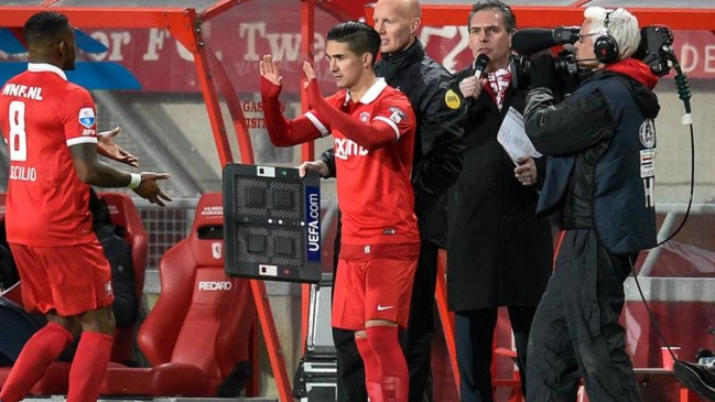 Felipe Gutiérrez volvió a jugar por Twente después de una larga lesión