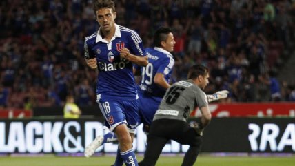 Maximiliano Rodríguez anotó el tercer gol de Universidad de Chile