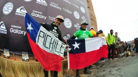 Chilenos se subieron al podio en el campeonato World Surf League de Punta de Lobos