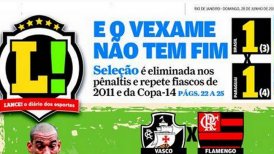 Prensa brasileña tras eliminación de Copa América: "La vergüenza no tiene fin"