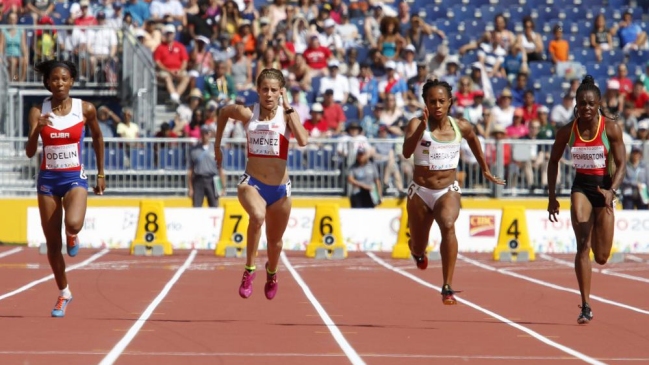 Isidora Jiménez no logró meterse en la final de los 100 metros planos en Toronto 2015
