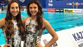 Dupla chilena terminó en el 28° lugar en el nado sincronizado del Mundial de Kazán
