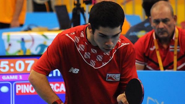 Matías Pino consiguió en tenis de mesa el tercer oro para Chile en los Juegos Parapanamericanos