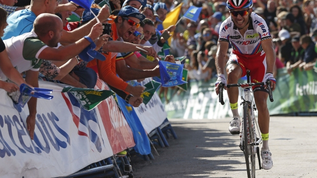 Joaquim Rodríguez ganó la 15ª etapa y quedó a un segundo del líder en la Vuelta a España