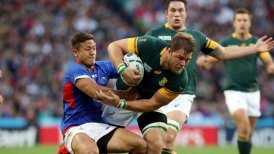 Sudáfrica se levantó en el Mundial de Rugby con victoria sobre Samoa