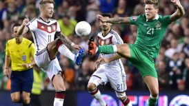 Alemania cayó en Dublín mientras Portugal e Irlanda del Norte clasificaron