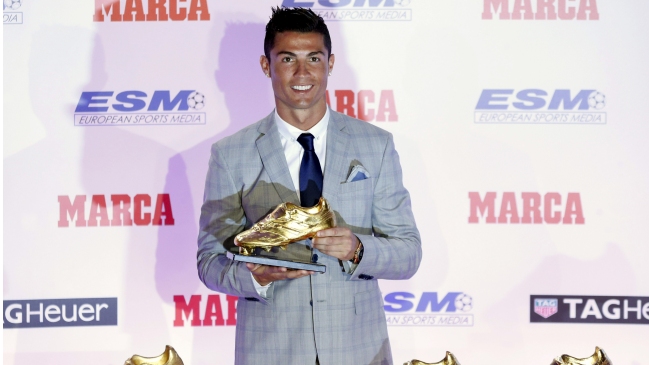 Cristiano Ronaldo recibió su cuarto Botín de Oro con el deseo de ganar más trofeos